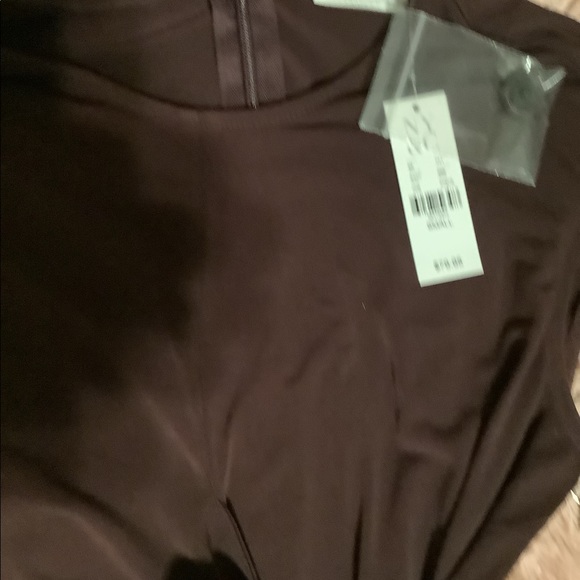 NWT NY&CO LEATHER MIDI DRESS - Picture 3 of 5